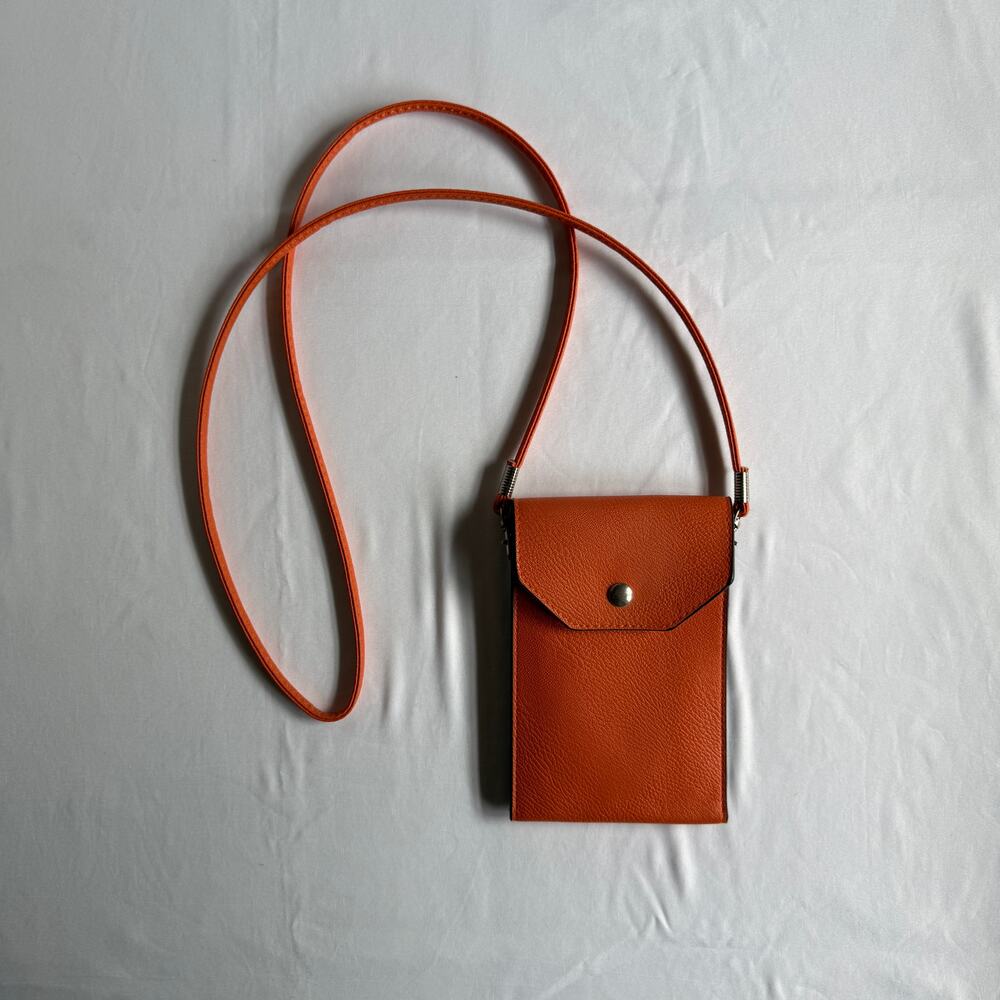 Burnt Orange Mini Phone Bag Crossbody Purse Travel Compact Accessories